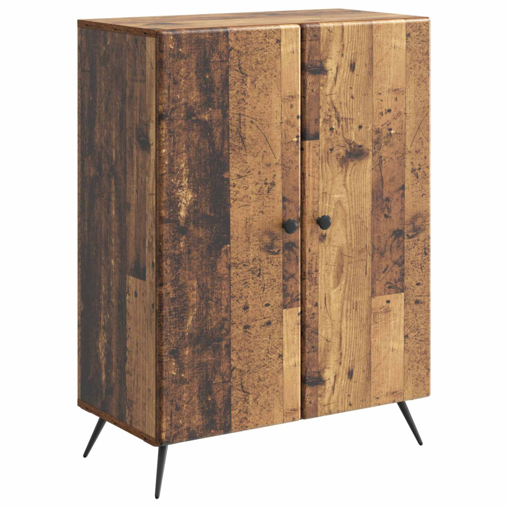 Vidaxl Sideboard Old Wood 66 X 34.5 X 90 Cm Engineered Wood