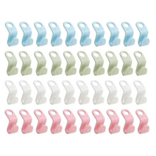 40 Pcs Clothes Hanger Connector Hooks Closet Hangers Organizer Space-saving Clip D