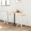 VidaXL vidaXL Dining Chairs 2 pcs White 46 x 37 x 63 cm Solid Rubber Wood 3