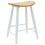 VidaXL vidaXL Dining Chairs 2 pcs White 46 x 37 x 63 cm Solid Rubber Wood 4