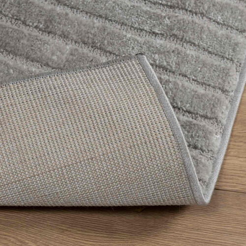VidaXL vidaXL Area Rugs Square GALATI Grey 120 x 120 cm Polyester 2