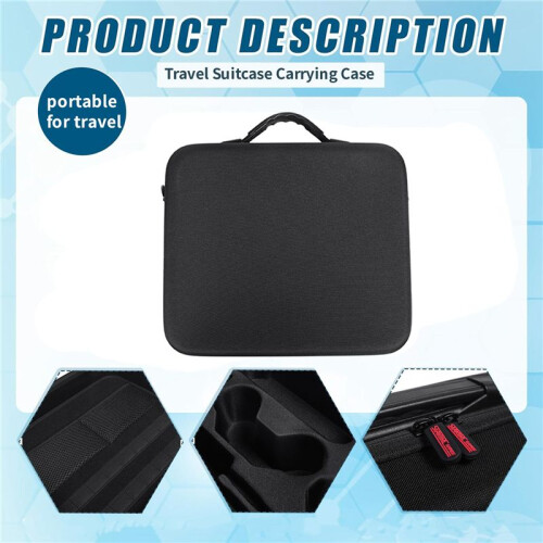 STARTRC for   2 Game Console Bag Gamepad Controller Accessories Hard Case Storage Travel Suitcase Carrying Case A 1