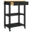 VidaXL vidaXL Kitchen Trolley MONZA Black 60 x 40 x 88.5 cm Solid Pine Wood 2