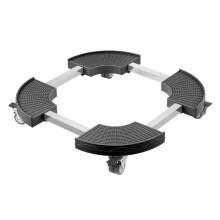 Cart with Wheels Heavy-Duty Plant Rack with Lockable Wheels Adjustable for 8inch-19inch Suitable for Outdoor/Indoor Use