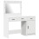 VidaXL vidaXL Dressing Table with Mirror Lights 2 pcs White Engineered wood 2