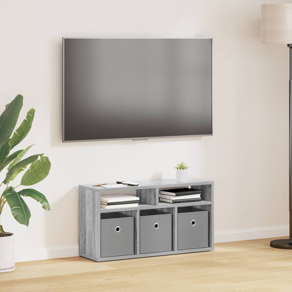 Vidaxl Lowboard With Drawer Sonoma 72 X 22.5 X 38 Cm Grey