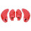 Tesla Model 3 2017-23 Aluminium Caliper Covers Red 1