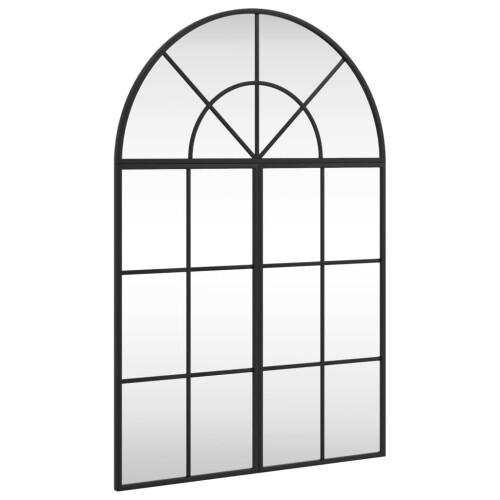 VidaXL vidaXL Wall Mirror Black 60x90 cm Arch Iron 1