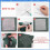 Merry Christmas KitSashiko Thread, Water Soluble Patterns Embroidery Kit for Beginners, Thimble Fabric, Hand Quilting 4
