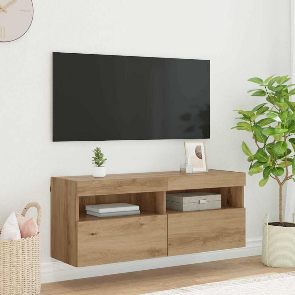 VIDAXL - TV Cabinet - Artisan Oak - 100cm - Brown - Image 3