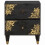 VidaXL vidaXL Bedside Cabinet 2 pcs Black 40 x 33 x 46 cm Solid Mango Wood 2
