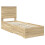 VidaXL vidaXL Bed Frame Sonoma Oak and Silver 70 x 190 cm Engineered Wood 4