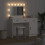 VidaXL vidaXL Dressing Table with Mirror Lights 2 pcs White Engineered wood 3