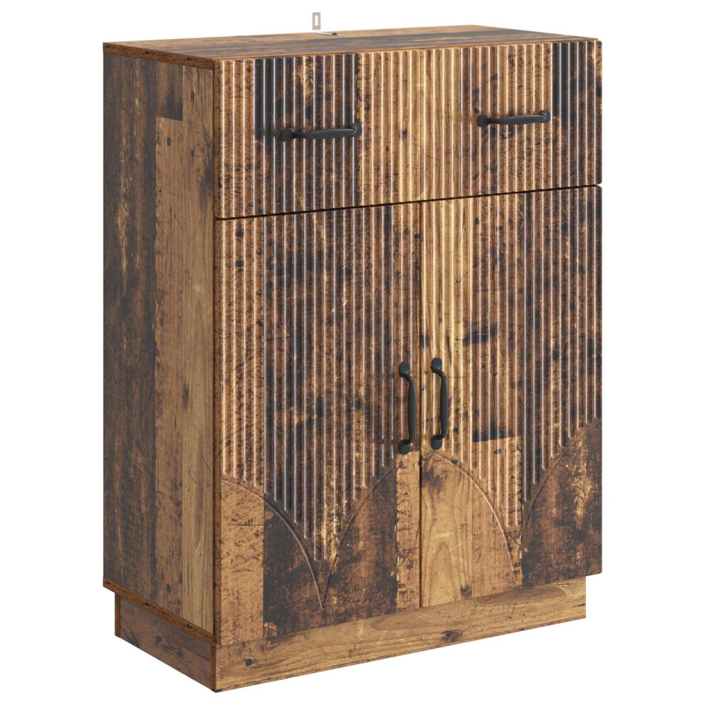 Vidaxl Sideboard Old Wood 66 X 34.5 X 87 Cm Engineered Wood