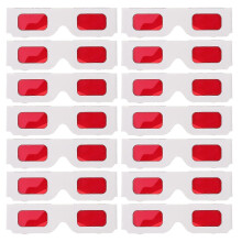 Red Glasses for 3D Movies Concerts Ergonomic Design Colorful Display 150Pcs