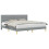 VidaXL vidaXL Bed Frame with Headboard Light Grey 180 x 200 cm Fabric 2