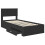 VidaXL vidaXL Bed Frame Black and Silver 75 x 190 cm Engineered Wood 2