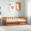 VidaXL vidaXL Daybed with Headboard 3 pcs Wax Brown Solid Pine Wood 1