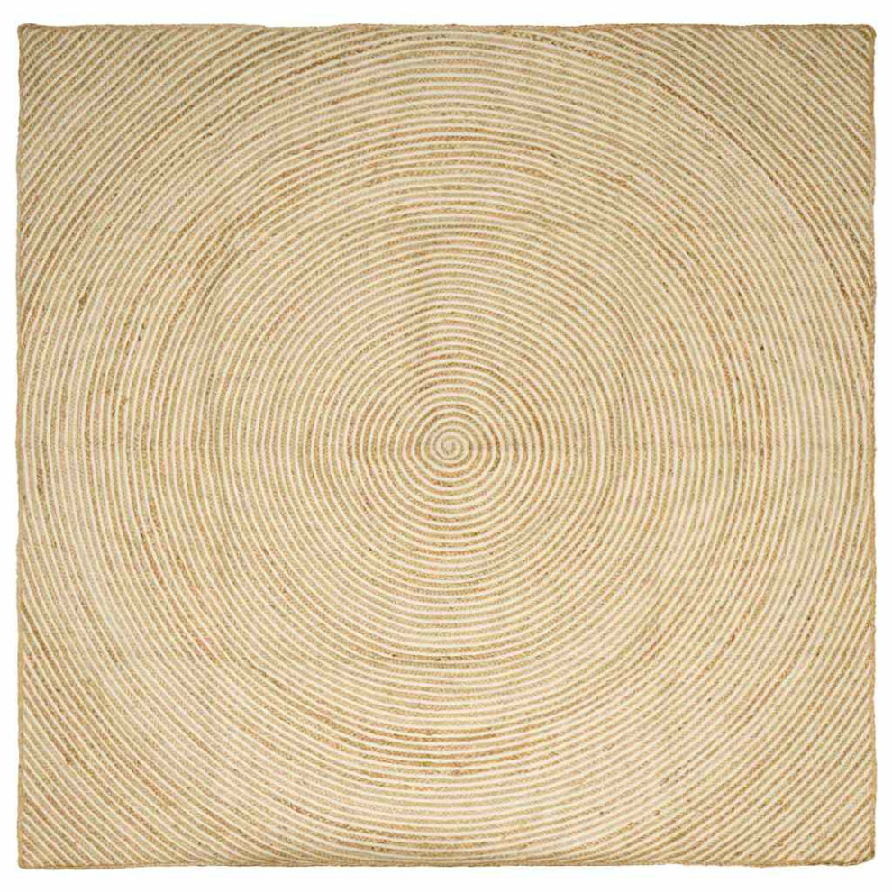 Vidaxl Area Rugs White 300 X 300 Cm Jute