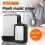 Wireless Remote Control Sound Light Doorbell Elderly Service Call Button Motion Sensor Bell Ring for Deaf People Black 5
