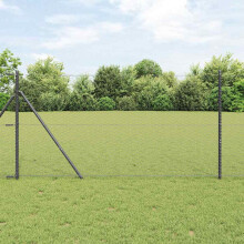 vidaXL Ground Fix Welded Wire Fence 25 x 1.4 m (W x H)