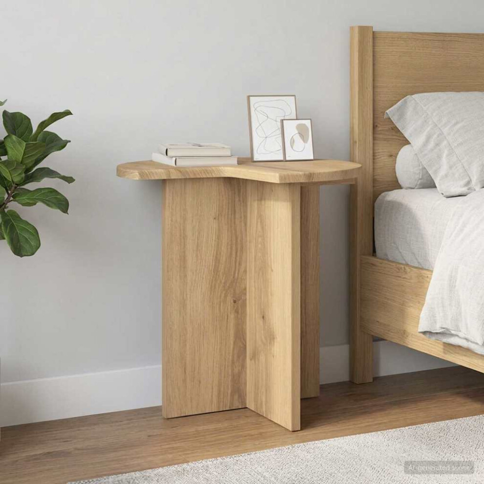 Vidaxl Side Table 2 Pcs Artisan Oak Ø 39 X 38 Cm Engineered Wood