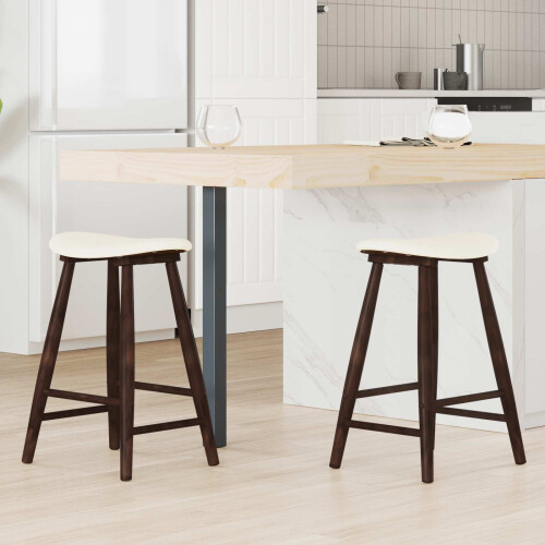 VidaXL vidaXL Dining Chairs 2 pcs Light Brown 46 x 37 x 63 cm