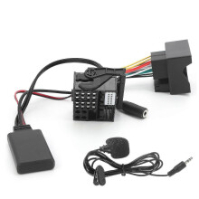Bluetooth 5.0 Audio Adapter with Microphone for BMW E60 E63 E64 E65 E66 E87 - 59.1in AUX Cable