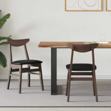 vidaXL Dining Chairs 2 pcs Light Brown 42 x 47.5 x 81 cm