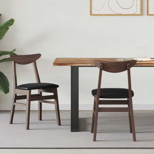 VidaXL vidaXL Dining Chairs 2 pcs Light Brown 42 x 47.5 x 81 cm