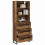 VidaXL vidaXL Highboard with Drawer 2 pcs Old Wood Engineered Wood 3