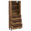 VidaXL vidaXL Highboard with Drawer 2 pcs Old Wood Engineered Wood 5