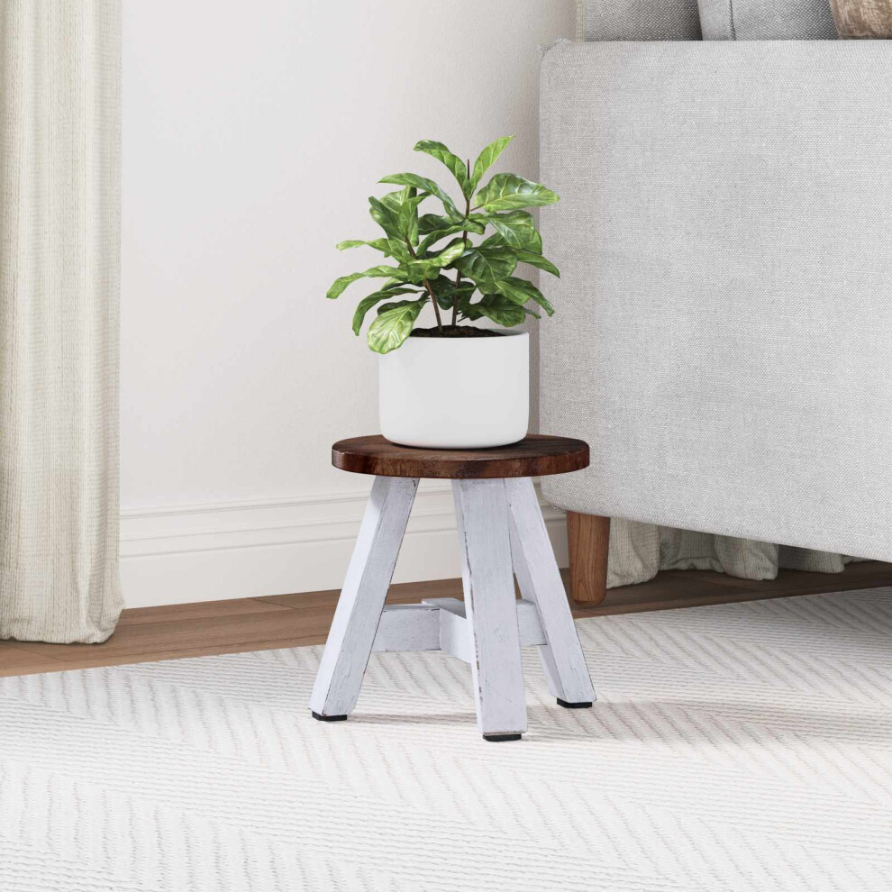 Vidaxl Stool Natural 22 X 22 X 24 Cm Mahogany Wood