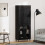 VidaXL vidaXL Highboard 2 pcs Black Oak Engineered Wood 1