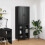 VidaXL vidaXL Highboard 2 pcs Black Oak Engineered Wood 4