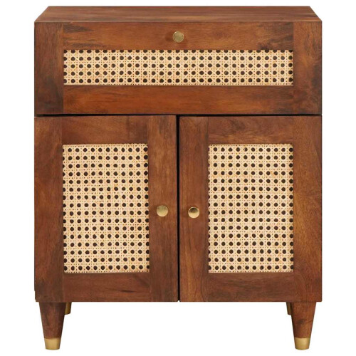 VidaXL vidaXL Bedside Tables with Drawer 50 x 33 x 60 cm Solid Mango Wood 2