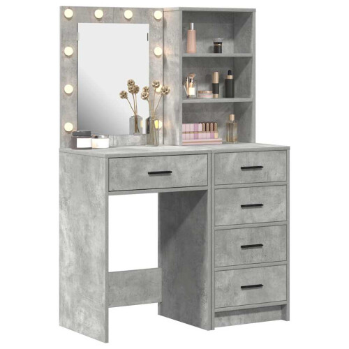 VidaXL vidaXL Dressing Table 2 pcs Grey 50 x 41 x 135 cm Engineered wood 1