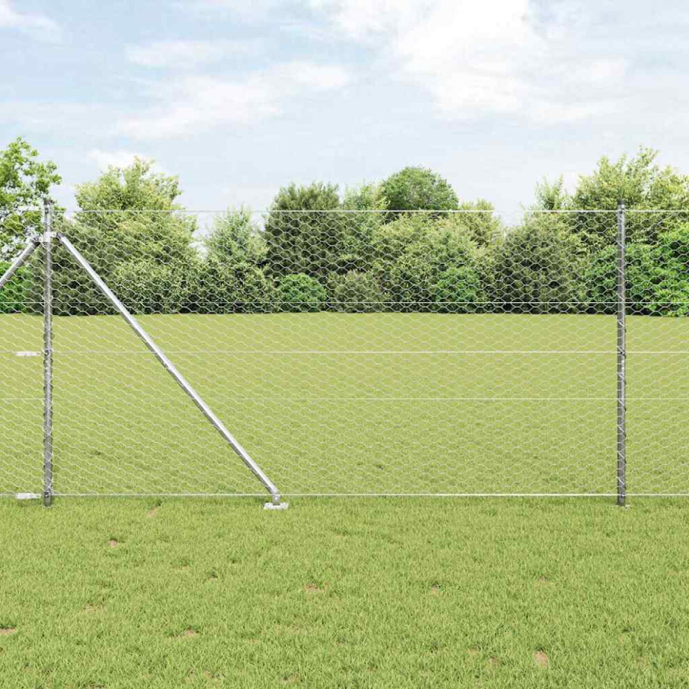Vidaxl Welded Wire Fence With Spikes 100 X 1.2 M (W X H)