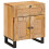 VidaXL vidaXL Bedside Cabinet Natural 50 x 33 x 60 cm Solid Mango Wood 1