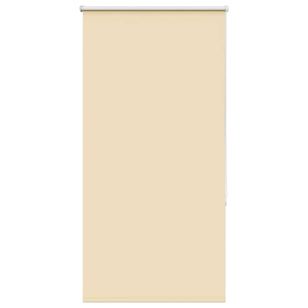 Vidaxl Roller Blind Blackout Beige 85X130 Cm Fabric Width 80.7 Cm Polyester