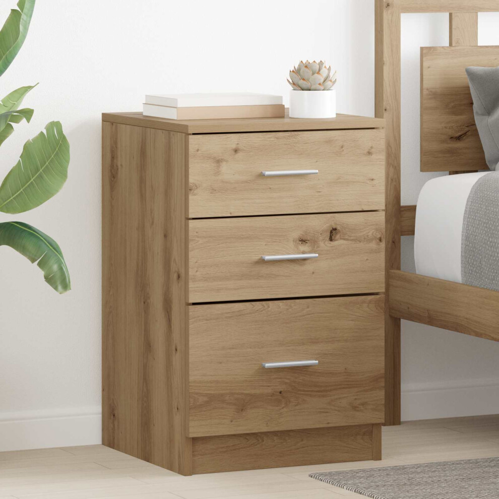 Vidaxl Bedside Cabinet Artisan Oak 40 X 40 X 63 Cm Engineered Wood