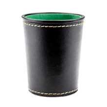 1 Piece Dice Cup High Quality PU Leather Stable Sturdy Comfortable Hand Feeling Dice Cup Tool for Board Games