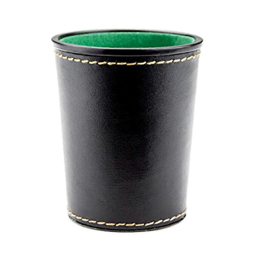 1 Piece Dice Cup High Quality PU Leather Stable Sturdy Comfortable Hand Feeling Dice Cup Tool for Board Games