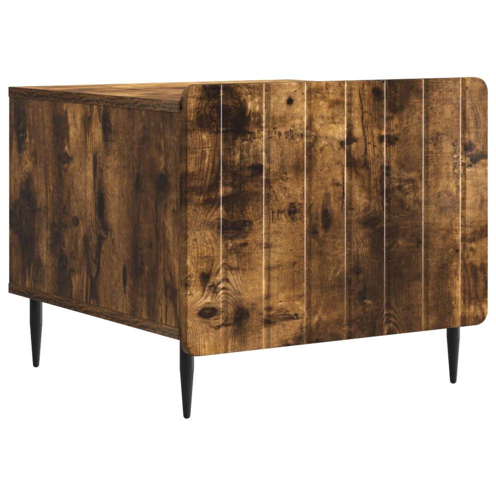 Vidaxl Coffee Table Smoked Oak 49 X 50 X 42 Cm Engineered Wood