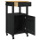VidaXL vidaXL Kitchen Trolley MONZA Black 48 x 40 x 88.5 cm Solid Pine Wood 4