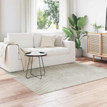 vidaXL Area Rugs Square PALMERAS Green 120 x 120 cm Polyester
