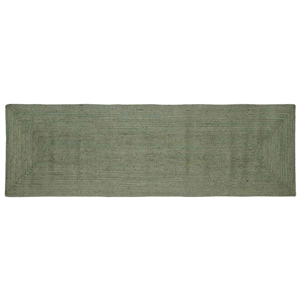 Vidaxl Area Rugs Rectangular Olive Green 80 X 250 Cm Jute