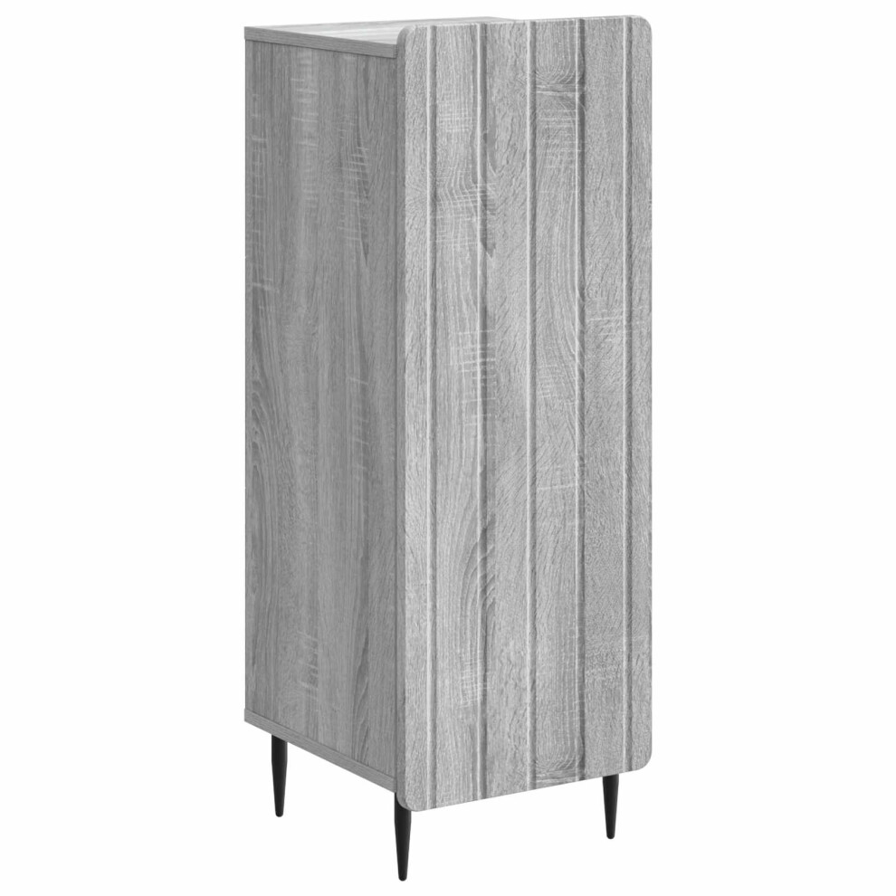Vidaxl Sideboard Sonoma 34.5 X 33 X 92 Cm Engineered Wood Grey
