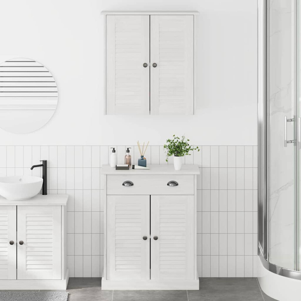 Vidaxl Bathroom Furniture Set Vigo 2 Pcs White And Antique White