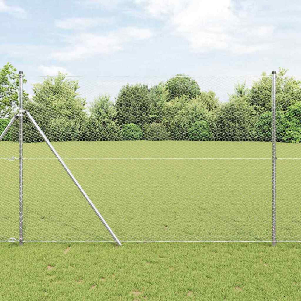 Vidaxl Ground Fix Welded Wire Fence 50 X 1.6 M (W X H)